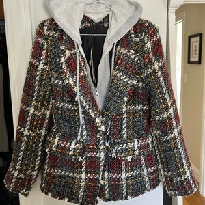 Central Park West hoodie blazer